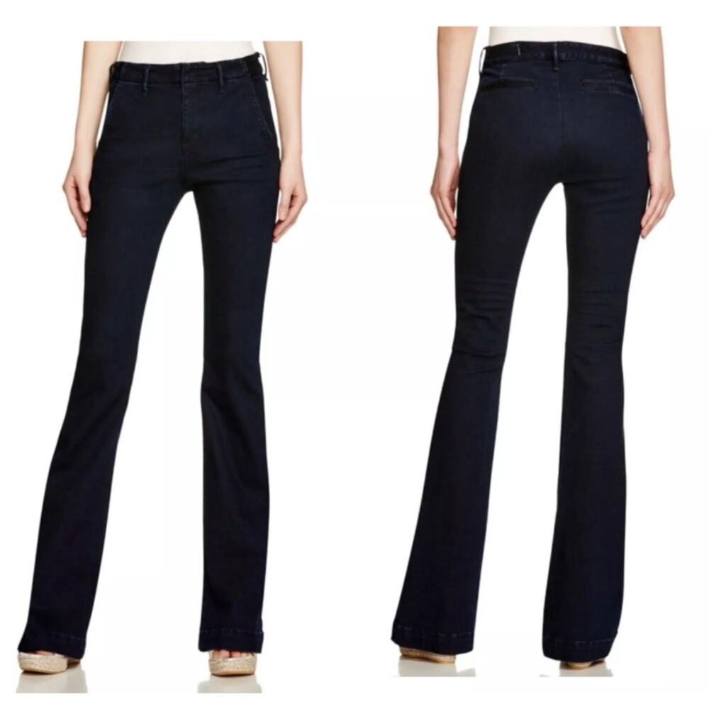 rag & bone Women's size 27 Blue Flare Bootcut Trousers Dress Pants Rivington.